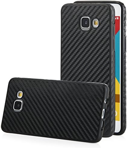 QULT® Luxus Carbon Schutzhülle Case Für Samsung A510 Galaxy A5 2016 Schwarz oder Back Cover Fiber Carbon Faser Style