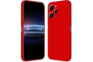 RankOne Funda para Redmi 12 (4G) / Redmi 12 5G / Poco M6 Pro 5G (6.79" Inches) Carcasa de Silicona de TPU Suave - Rojo Chino