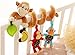 VALUE MAKERS Baby Crib Toy - Cute Monkey Design New Infant Toys - Baby Activity Bed Car Seat Toys - Wrap Around Crib Toys - Stroller Toys for 0-36 Month Baby