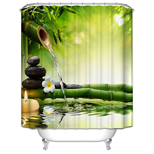Starsglowing 180x180cm Duschvorhang Duschvorhänge Badewannenvorhang Anti-Schimmel wasserdichter mit 12 Duschvorhangringe für Bad Badezimmer (Elegant Design)