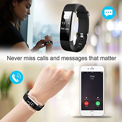 Fitness Tracker,iPosible Orologio Fitness Activity Tracker Cardiofrequenzimetro Impermeabile IP67 Contapassi Smartband Braccialetto Pedometro da Polso GPS Smart Watch per Uomo Donna per Android e iOS Smartphone e Braccialetto Sostituibile