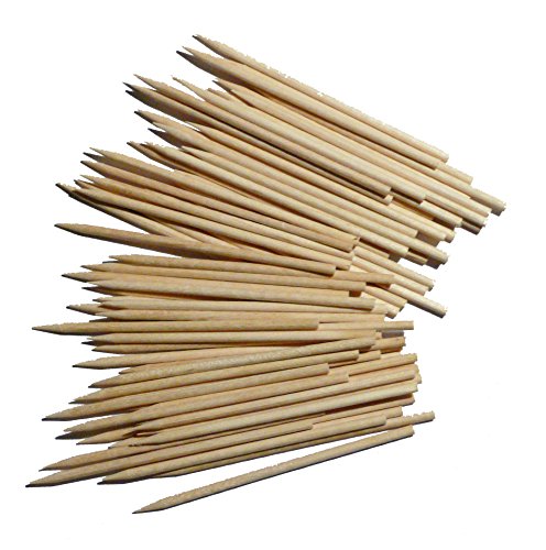 Basteln – Hölzer – Holzspieße – Länge: ca.72mm – Durchmesser: ca.2,5mm – ca.75 Stück – (1x1Set) - 2