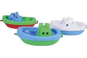 Lena 65470 Leksaksbåtar för Badkar, Flerfärgad, 3 st
