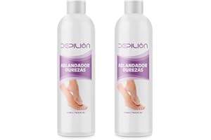 Pack 2 x Ablandador de Durezas 500ml Profesional | Reblandecedor de Durezas | eliminar durezas pies | Depilion (500 ml)