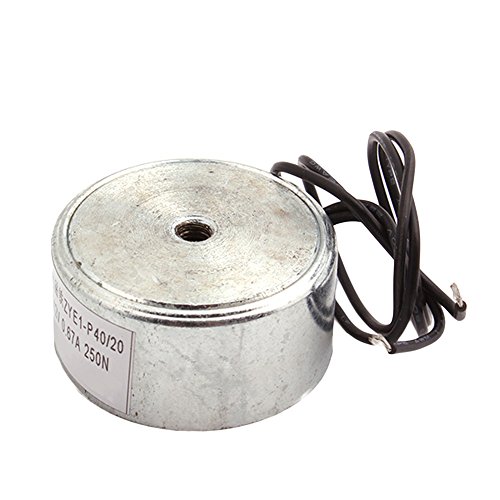 BQLZR Metall 55LB 25kg Elektrohubmagnet Halten Elektromagnet 12V DC 250N - 2