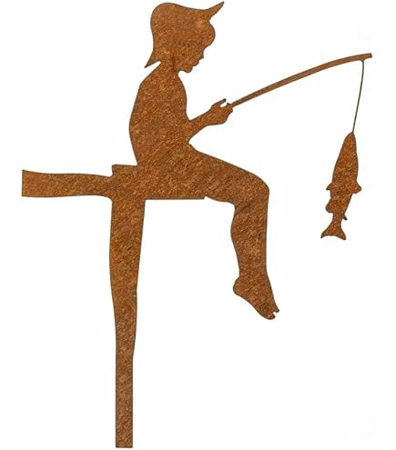 Metall Deko Eule für den Garten | Rost Gartendeko Figur