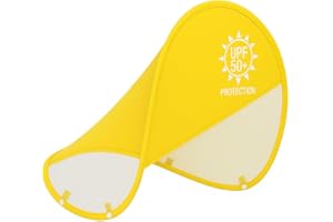 HECCEI Parasol Pare Amovible pour Bouee Protection UPF 50+ (Jaune)