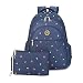 YuHan Baby Diaper Bag Travel Backpack Handbag Large Capacity Insulation Bag Fit Stroller Nappy Backpack Carry Pouch Blue Flower