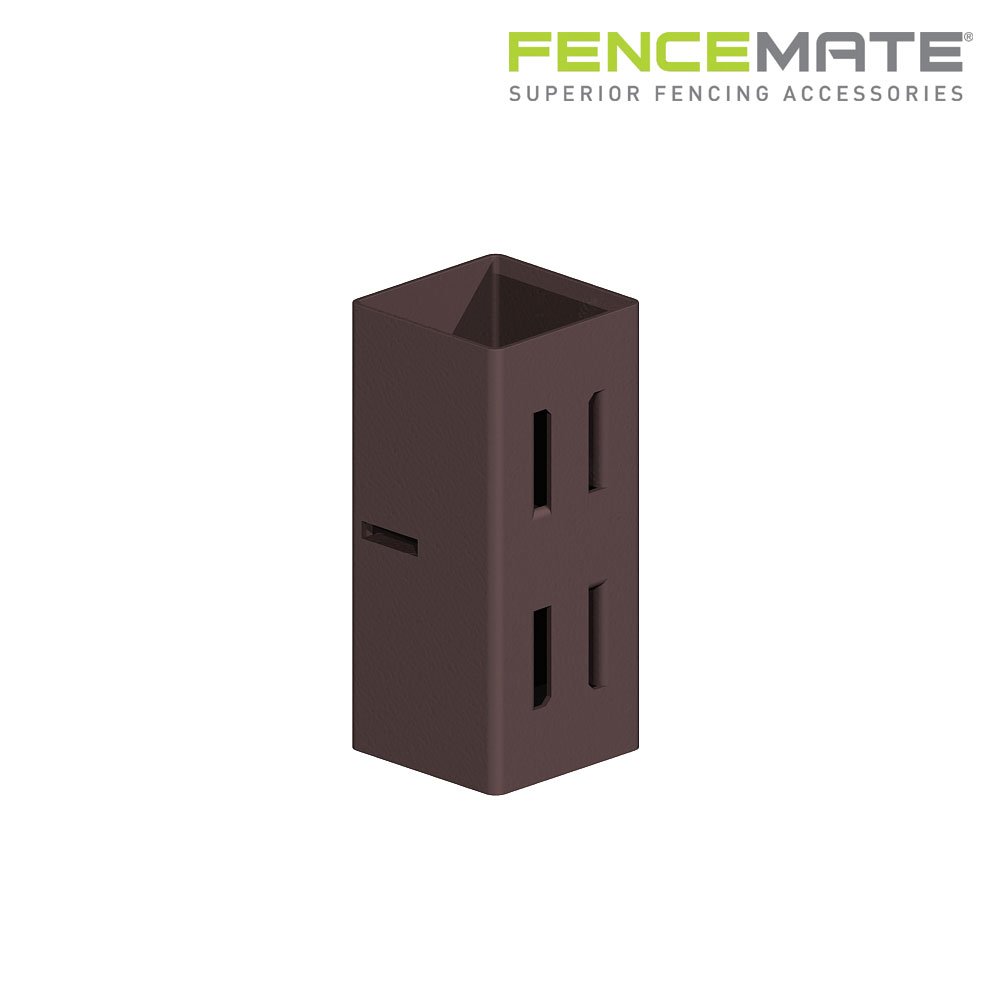 Fencemate Hold Fast Post Extender - 100mm x 100mm - Epoxy Brown