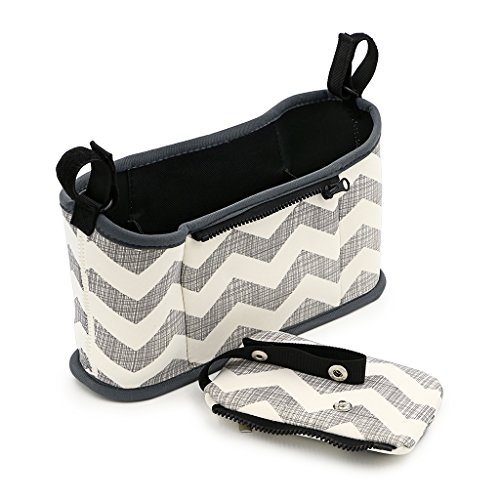 btsky Universal Baby Kinderwagen Kinderwagen Buggy Kinderwagen ORGANIZER Aufbewahrungstasche Tasse Flasche Essen Getränke isoliert Halterung Kinderwagen Zubehör - 4