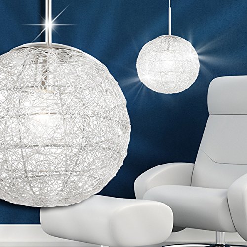 hängelampe silber kugel