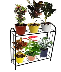 ORCHID ENGINEERS Iron Plant Stand/Pot Stand (2 Step Big, 2 Step)