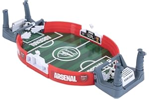 Hy-Pro Officially Licensed Arsenal F.C. Mini Tabletop Football Game, Gunners, 2 Balls, Portable, Interactive, Mini Football Table, Perfect Football Gift, for Kids Adults and Family Fun