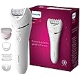 Philips Epilator Series 8000 Cordless Wet & Dry Epilator for Legs and Body, Includes 5 Accessories, BRE710/00