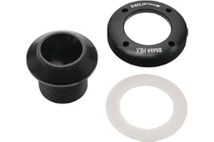 EMSea 1 Set of Bike Bicycle Crank Arm Bolt Kit Self-Extracting M18/M30 Aluminium Alloy Bolt Puller Compatible with SRAM NX GX Force XX1 Black