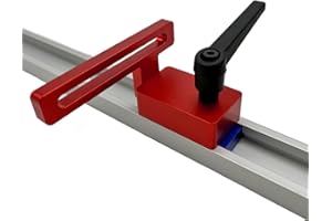 FYBLOSSOM Führungsschiene Stop Für T-Nut T-Tracks, 30 Rutschen T-Schienen Holzbearbeitung Gehrung Spurstopper Rutschenstopper Für Holzbearbeitung