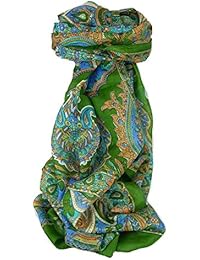 Classic Paisley Pañuelo Larga Seda de Mora Dara Mint de Pashmina & Silk
