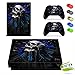 Produktbild Xbox One X Skin Sticker, Morbuy Designfolie Vinyl-Folie Aufkleber für Konsole + 2 Controller Aufkleber Schutzfolie Set +10 pc Silikon Thumb Grips (Schädel Uhr)