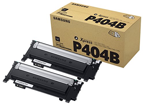 Samsung CLT-P404B/ELS Original Toner Twin Pack (Kompatibel mit: SL-C430 C430W C480 C480W C480FN C480FW) schwarz