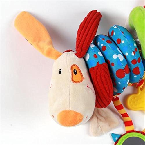 HENGSONG Bunt Babyspielzeug Kleinkindspielzeug Plüschtiere Kinderwagenkette Spirale Spielzeug für Babyschale Kinderwagen Kinderbetten - 4