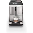 SIEMENS TF303G07 EQ300 Bean to Cup Fully Automatic Espresso coffee machine with milk frother, 4 coffee varieties, 5 coffee strengths, Silver & Black