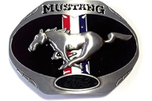 Shirtmatic Stang Pony Muscle Car Buckle Boucle de ceinture V8 compatible avec mUstang, multicolore