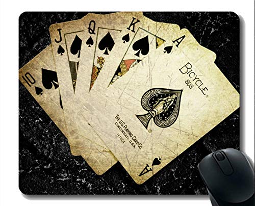Preisvergleich Produktbild Naturkautschuk-Mauspad, Kartenspiel Poker Art Mouse Pad genäht Grenze