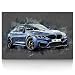 Produktbild BMW M4 Coupe Street Art - Leinwand Bild auf Keilrahmen Wandbild Auto 04.3601 (80x60 cm, einteilig)