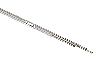 TEN-HIGH TA10 Titanium Welding Rod, Diameter 0.063inch/1.6mm ERTi-10 Grade Titanium Wire, Length 39.37inch/1000mm, Pack of 5pcs