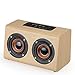 Produktbild CQL Drahtlose Bluetooth-Speaker, Retro Wooden Portable Dual Drive Outdoor Home Super Bass Stereo Surround, 1500mAh Play 8 Hours,Beige