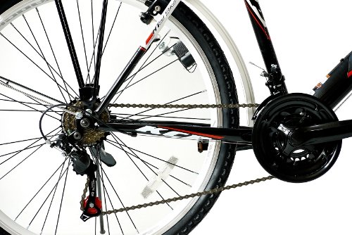 26″ KCP CITYBIKE TREKKINGRAD HERRENFAHRRAD WILD CAT schwarz weiss – 66 cm (26 Zoll) - 4