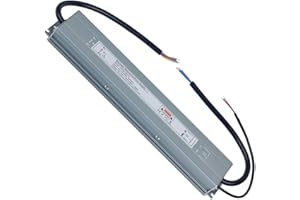 YAYZA! 200W 24V LED Power Supply Dimmable, Slim Waterproof LED Transformer, 240V AC to 24V DC LED Driver, Low Voltage Transformers for Outdoor LED Bulbs Strip Lights MR16 MR11