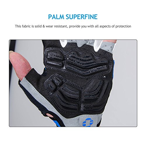INBIKE Gants Cyclisme Demi-Doigts pour Velo VTT Gant 5mm Gel Rembourrés Anti-Choc Respirant Eté – Image 4