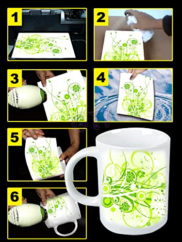 TPH Papier für Wassertransferdruck / Abziehbilder, A4, für Tintenstrahldrucker, 20 Blatt - 2