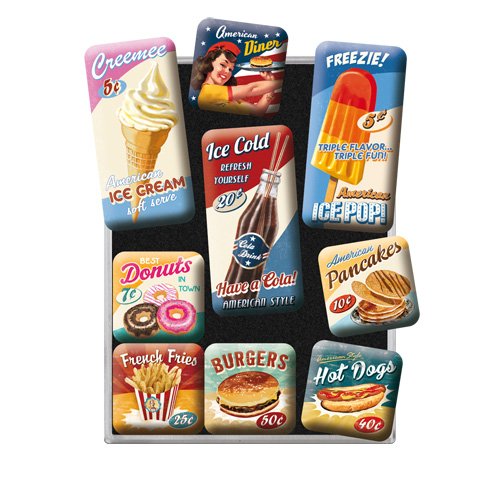 Nostalgic-Art 83069 USA American Diner, Magnet-Set, 9-teilig - 2