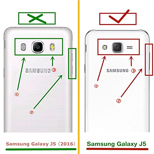 Hülle für Samsung Badalink J5 2015 UltraSlim Schutzhülle Leder PU Handyhülle Muster Rosa Lila Handytasche Wallet Case Ständer Handyhuelle Cover +Eingabestift+Staubstecker - 2