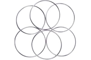 SUMAG Set di anelli cinesi con 6 anelli, chiusura magnetica, 30 cm, per magia, commedia, mentalismo, illusione
