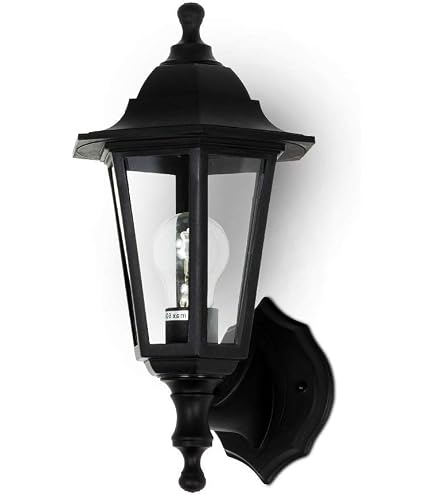 Licht-Erlebnisse Außenwandleuchte AMELIA – Antik Aluminium, IP44, Für E27 Bis 100W, Rustikales Design