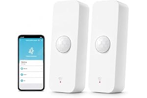 WiFi-rörelsesensor, PIR-rörelsedetektor med omedelbara telefonvarningar, trådlös hemsäkerhetssensor kompatibel med Smart Life