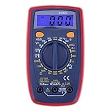 Hillrong Tragbare LCD Digital Multimeter Hintergrundbeleuchtung Amperemeter AC/DC Voltmeter Tester