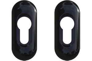 Ultion Sweet Slim Escutcheon Keyhole Cover (Black, Escutcheon)