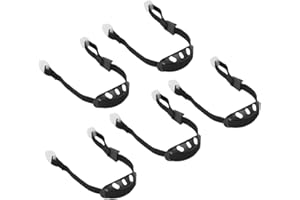 JOAASU Barbuquejo para Casco Obra, Correa De Barbilla Casco, Barbuquejo Elástico, Ajustable, para Casco De Plástico Forro De Nailon Sombrero De Construcción Correa De Barbilla, 5 Piezas, Negro