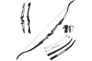 surwolf Archery Recurve Bow 66" 68" 70" Archery Competition Recurve Bow 12-40 lbs Target Recurve Bow Takedown Recurve Bow Hunting Bow