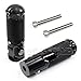 Aridox(TM) Black CNC Universal Motorcycle Bike Folding Footrests Foot Rests Pegs Rear Pedals Set C10