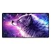 Produktbild hanbaozhou Fußmatten Large Mouse Pad The Purple Wolf Computer Mouse Mat (29.5x15.7x0.1IN,75x40CM)