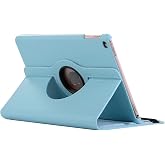 Apple iPad 7. Nesil ile uyumlu Kılıf 360 D&ouml;nebilen Standlı Case A2197 A2198 A2200 Mavi