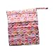 Generic High Quality Baby Nappy Waterproof Double Zippers Diaper Bags 12 Choices - colorful owl pink RS.345.00