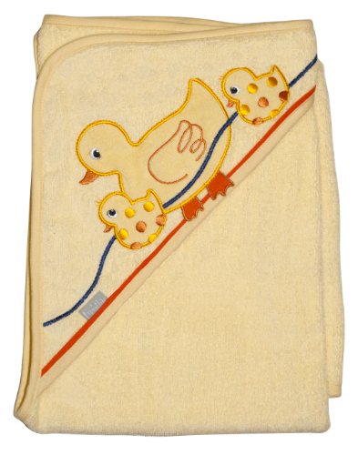 Absorbent Hooded Towel, Ducks, Extra Large 30" X 36" by Frenchie Mini Couture