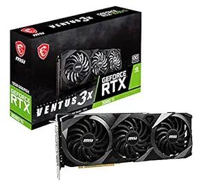 MSI Gaming GeForce RTX 3080 Ti 12GB GDRR6X 320-Bit HDMI/DP Nvlink Tri-Frozr 2 Ampere Architecture OC Graphics Card (RTX 3080 Ti Ventus 3X 12G OC)