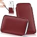 Produktbild Lenovo Moto G5 Hülle Rot Sleeve [OneFlow Slide Cover] Ultra-Slim Schutzhülle Dünn Handyhülle für Motorola Moto G5 Case Full Body Handytasche Kunst-Leder Tasche